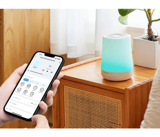 MOMCOZY Usypiacz dla niemowląt M21FWDB03 inteligentny z obsługą apli - 1574108 - zdjęcie 6